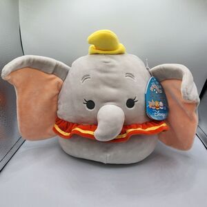 Dumbo Disney 8” Squishmallow Plush Elephant New with Tag
